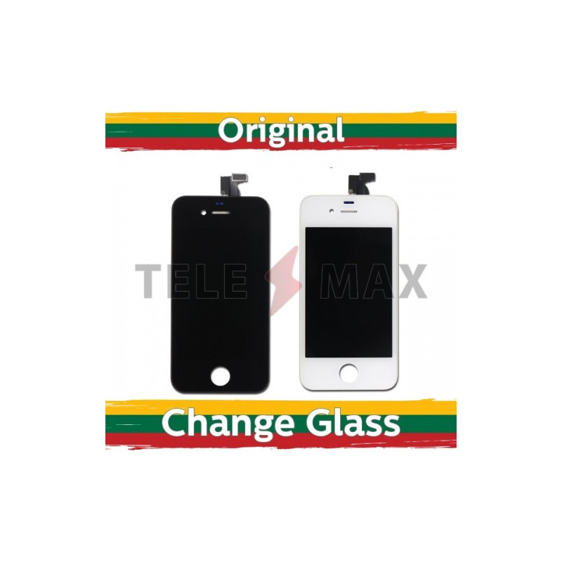 Ekranas skirtas iPhone 4G baltas (Atnaujintas: Telemax)