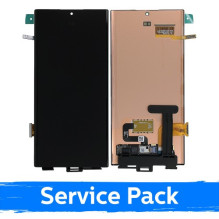 Screen for Samsung S908 S22 Ultra black (Service Pack) (NF version)