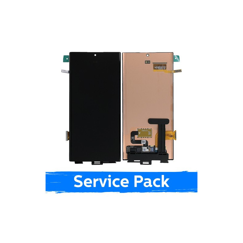 Screen for Samsung S908 S22 Ultra black (Service Pack) (NF version)