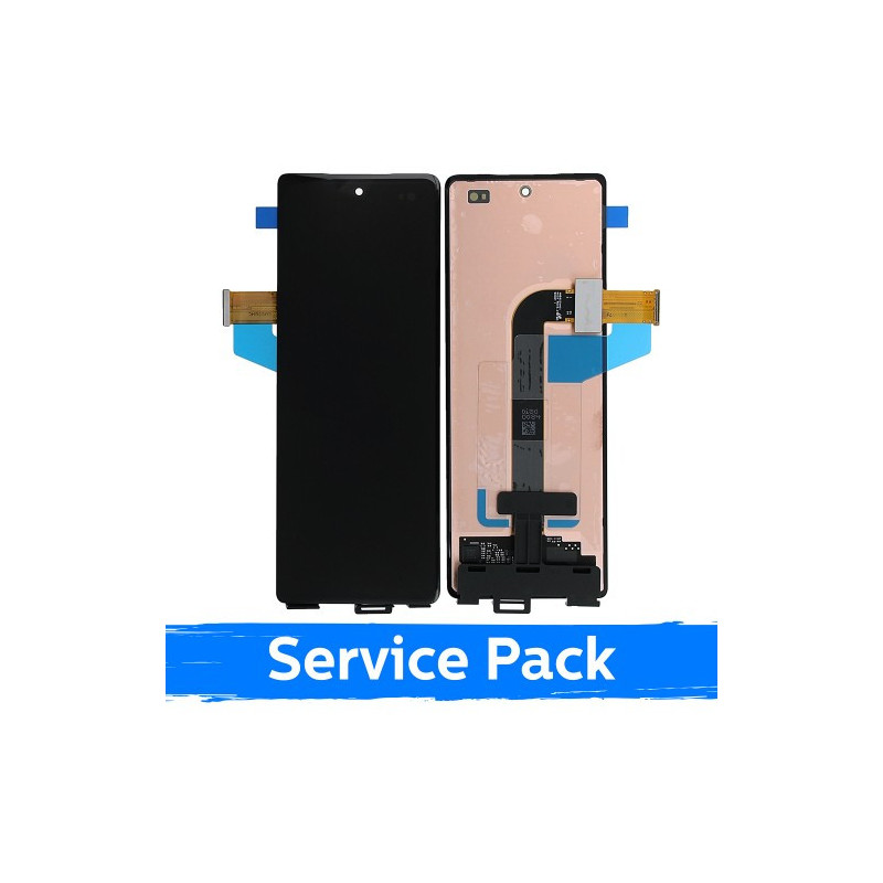 Screen for Samsung F916 Z Fold2 (OUTER) black (Service Pack)