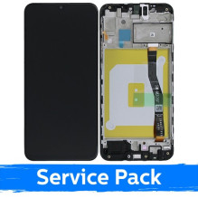 Ekranas skirtas Samsung M205 M20 juodas su rėmeliu (Service Pack)