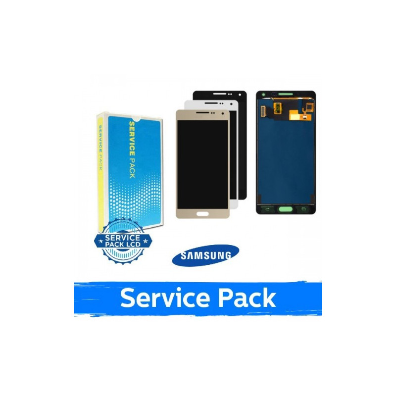 Ekranas skirtas Samsung A500 A5 2015 juodas (Service Pack)