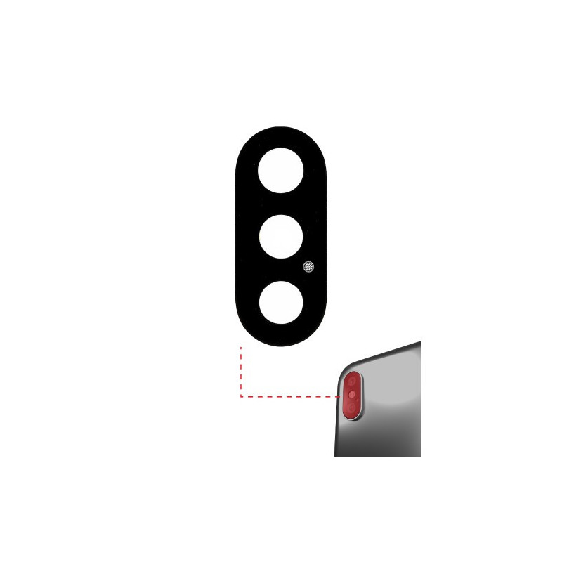 Rear camera glass for Apple iPhone X rear camera glass / PREMIUM /