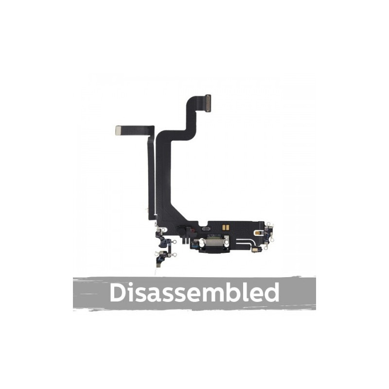 Krovimo lizdas skirtas iPhone 14 Pro Max su lanksčiąja jungtimi / Silver / (100% originalus / iš įrenginio)