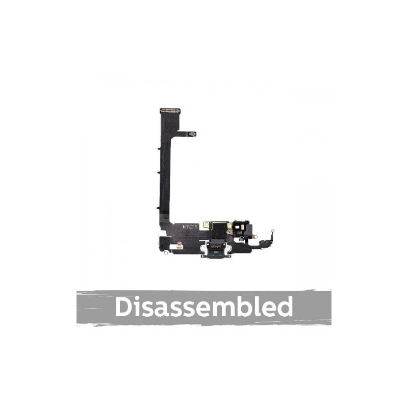 Charging port for iPhone 11 Pro Max with flex connector / With IC / Matte Green / (100% original / from the device)