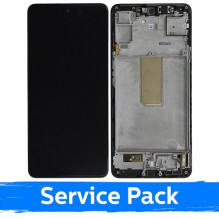 Ekranas skirtas Samsung M546 M54 5G juodas su rėmeliu (Service Pack)
