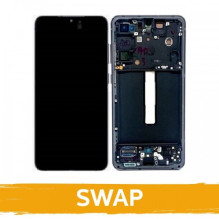 Screen for (S) Samsung G990 S21 FE with frame / Graphite / (Updated: Telemax)