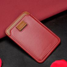 Dux Ducis 'Magnetic Wallet' skirta iPhone 12 (iPhone 13 / iPhone 14) raudona