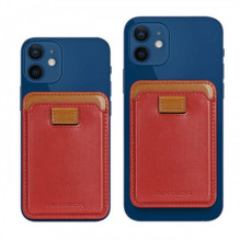 Dux Ducis 'Magnetic Wallet' skirta iPhone 12 (iPhone 13 / iPhone 14) raudona