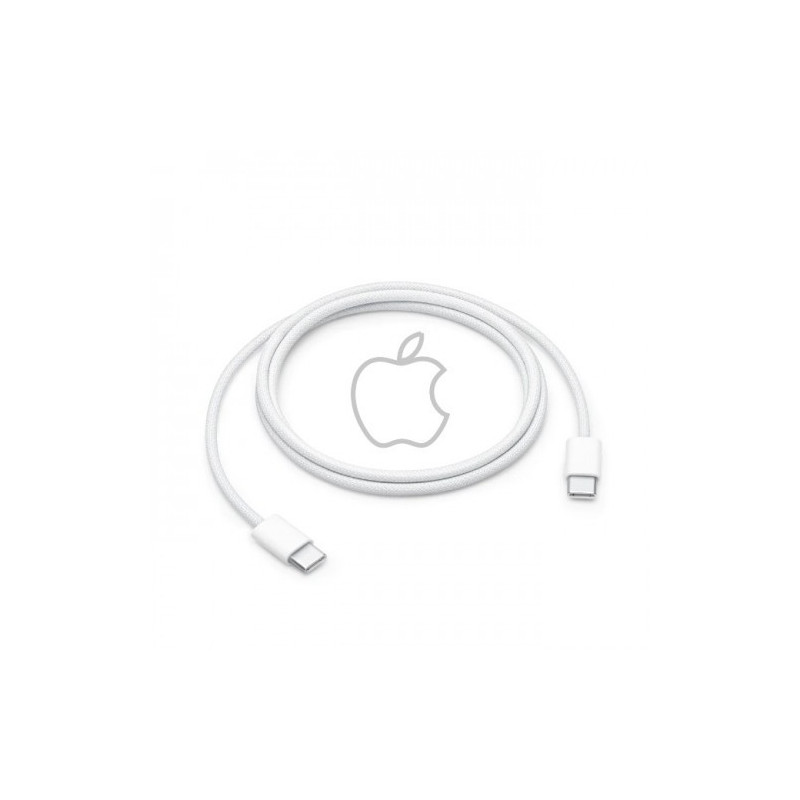 USB Cable Apple 'Woven' MQKJ3ZM / A (A2795) white 100cm 'Type-C / Type-C' (No Package) / 100% Genuine /