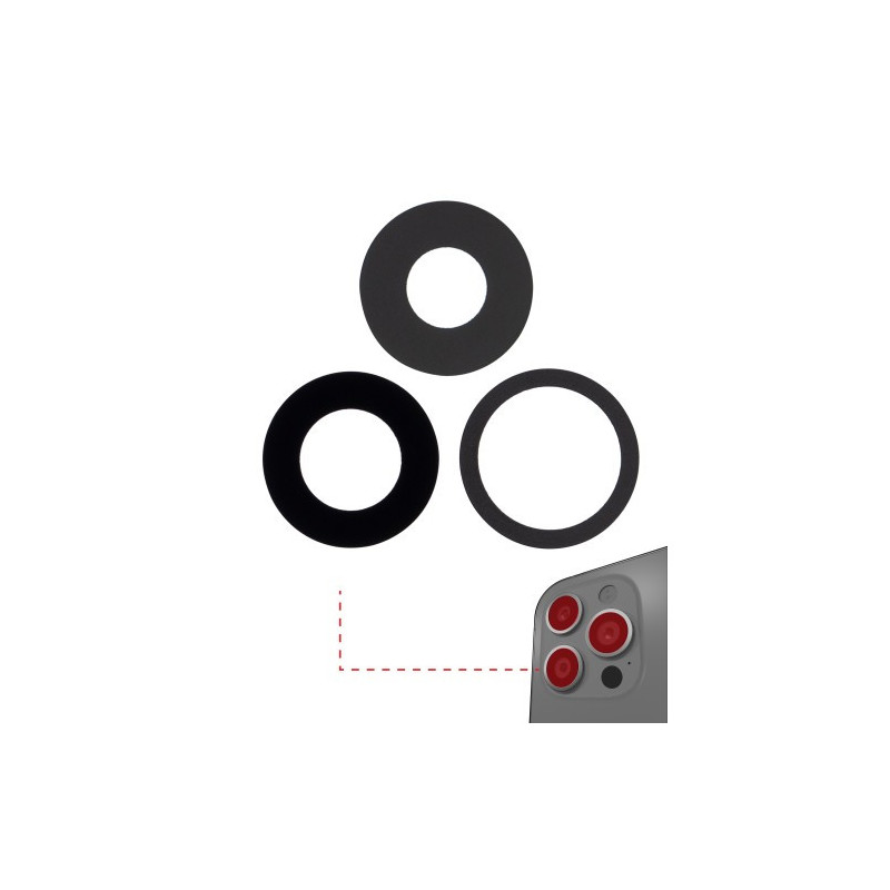 Rear camera glass for Apple iPhone 13 Pro / 13 Pro Max rear camera glass (3pcs) / PREMIUM /