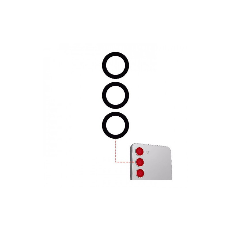 Rear camera glass for Samsung S911 S23 (S916 S23 Plus) rear camera glass (3pcs)