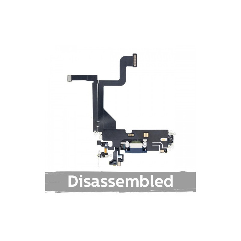 Charging port for iPhone 13 Pro with flexible connector / Sierra Blue / (100% original / from the device)