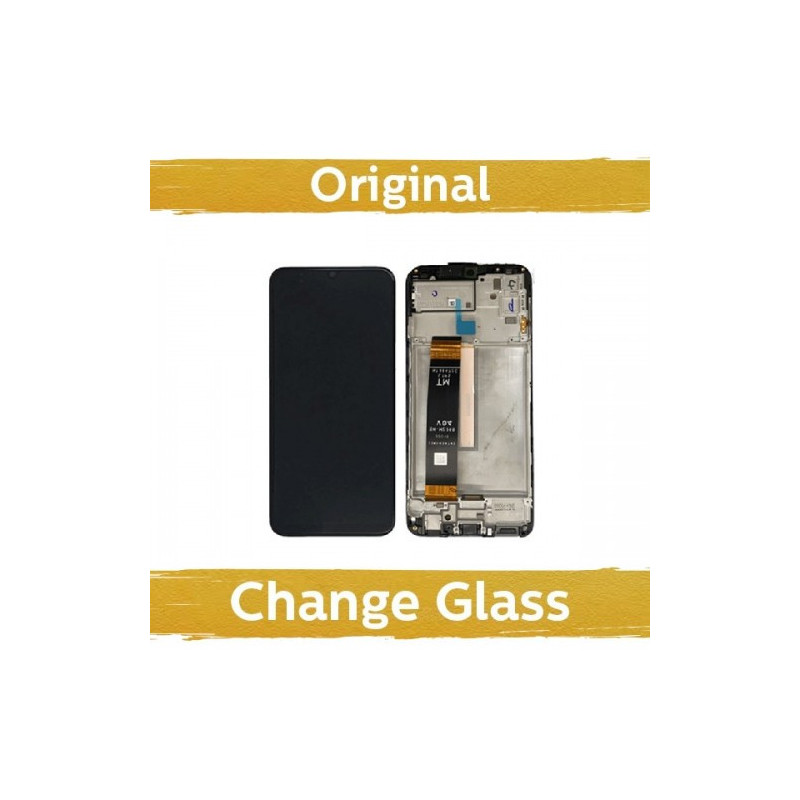 Ekranas skirtas Samsung M336 M33 5G juodas su rėmeliu (Atnaujintas: China)