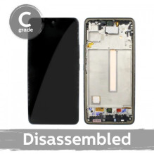 Screen for Samsung A536 A53 5G with frame / Black / (8 / 10 used)