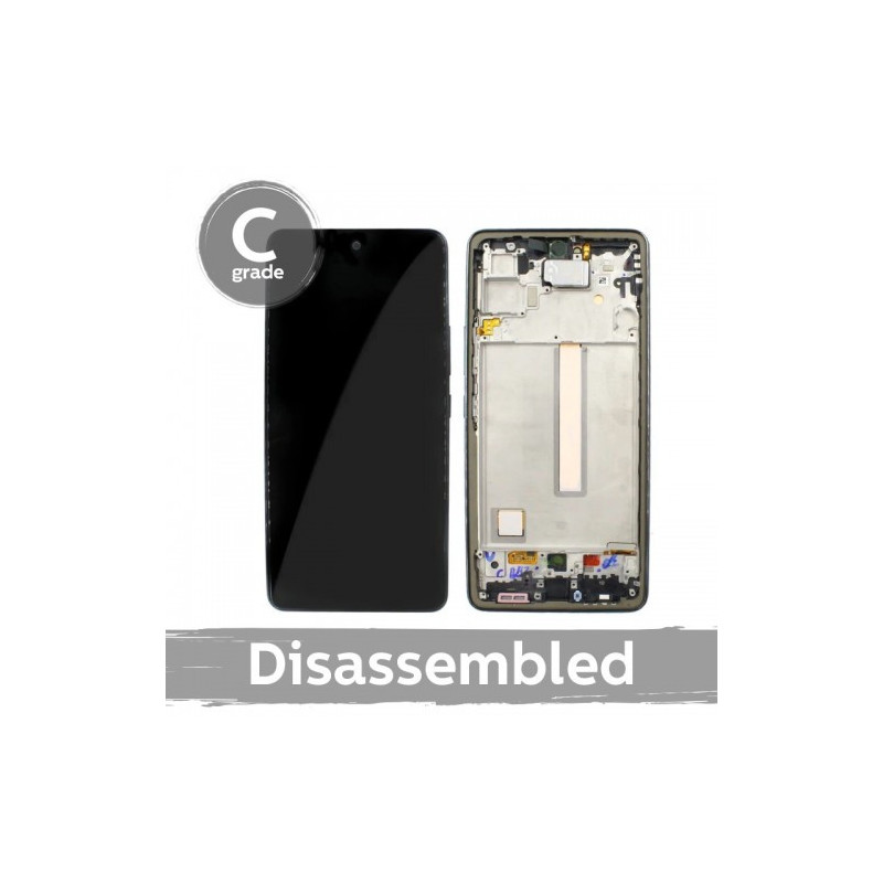 Screen for Samsung A536 A53 5G with frame / Black / (8 / 10 used)