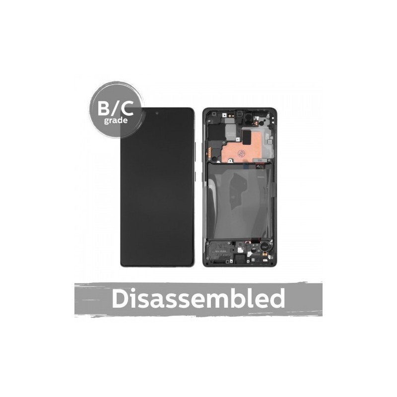 Ekranas skirtas Samsung G770 S10 Lite su rėmeliu / Prism Black / (8.5 / 10 naudotas)