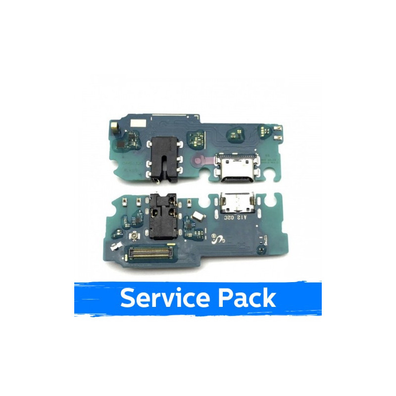 Krovimo lizdas skirtas Samsung A125 A12 su lanksčiąja jungtimi / plata (Service Pack)