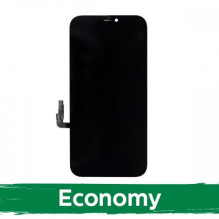Ekranas skirtas iPhone 12 / 12 Pro juodas (Hard OLED / Economy) / *Removable IC* /