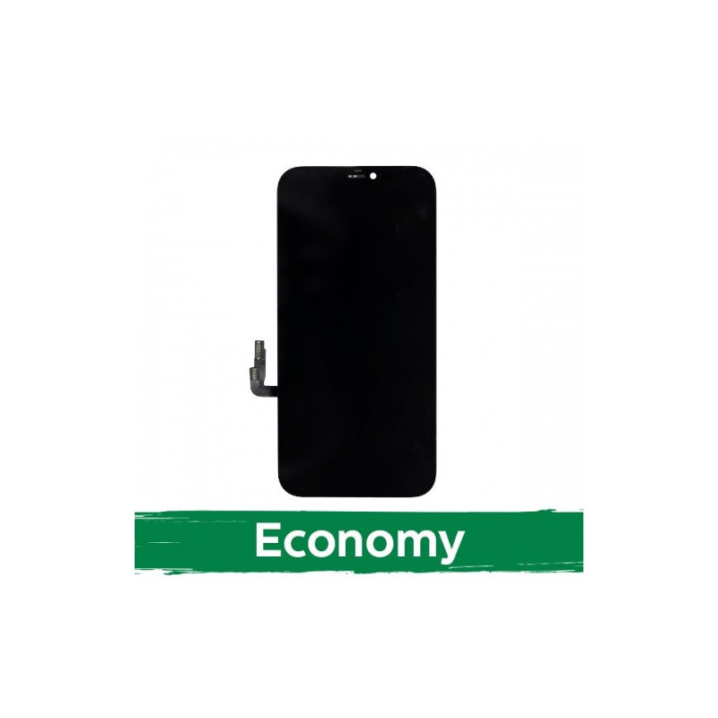 Ekranas skirtas iPhone 12 / 12 Pro juodas (Hard OLED / Economy) / *Removable IC* /