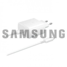 Charger Samsung EP-TA845 white 45W (No Package) + Type-C cable / 100% Genuine /