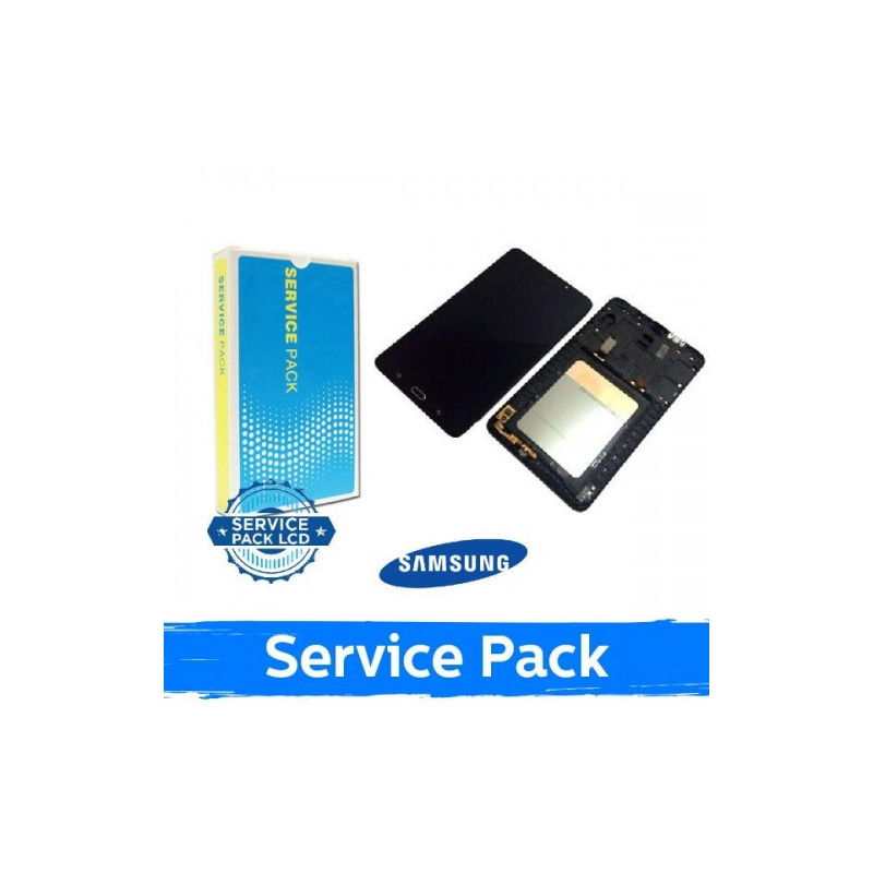 Ekranas skirtas Samsung T280 / T285 Tab A 7.0'' juodas su rėmeliu (Service Pack)