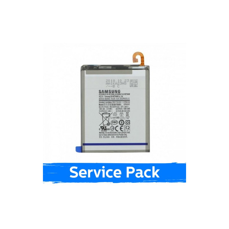 Akumuliatorius skirtas Samsung A750 2018 A7 / A105 A10 / M105 M10 EB-BA750ABE (Service Pack)