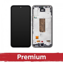 Ekranas skirtas Samsung A546 A54 5G su rėmeliu / Black / OEM