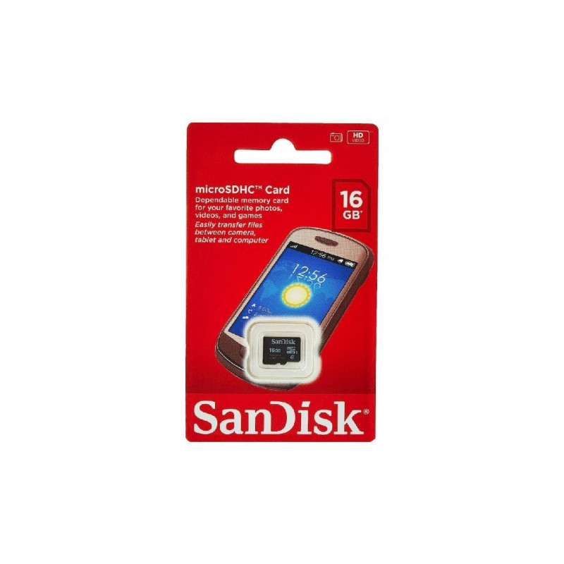Atminties laikmena MicroSD Sandisk UHS-I 16GB kortelė / 100% Genuine /