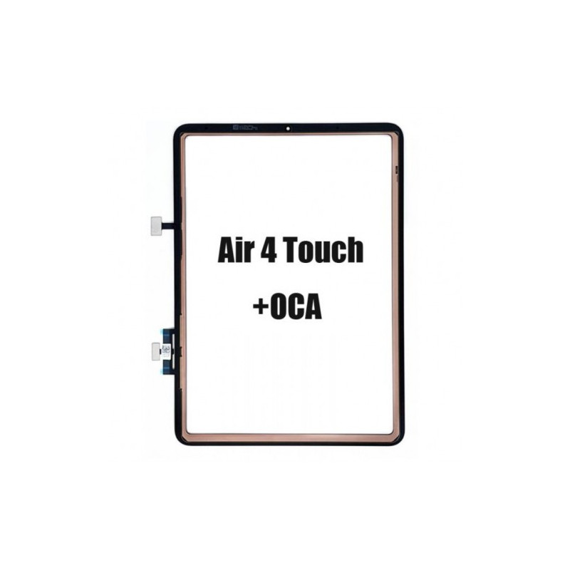 Lietimui jautrus stikliukas skirtas 'Pro+' Apple iPad Air 4 (2020) / juodas / stiklas + OCA XH 250um