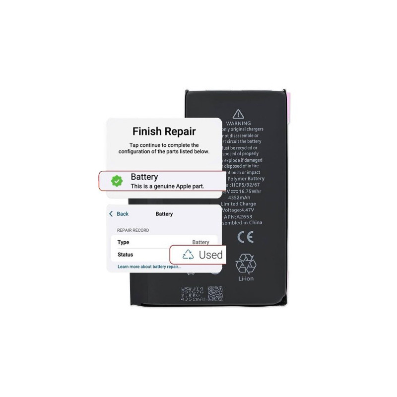 Akumuliatorius skirtas iPhone 13 Pro Max / Self-Diagnosable / 4352mAh