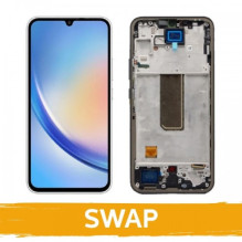 Screen for (S) Samsung A346 A34 5G with frame / Violet / (Updated: Telemax)