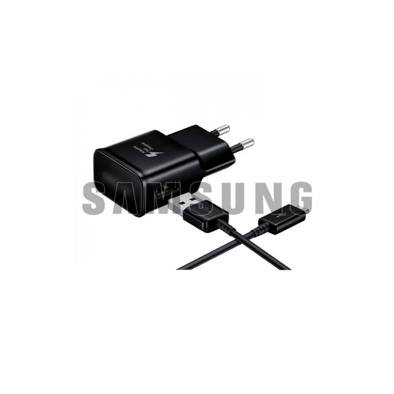 Įkroviklis Samsung TA200NBE juodas 15W (No Package) + Type-C laidas / 100% Genuine /