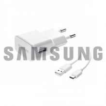 Įkroviklis Samsung TA200NBE baltas 15W (No Package) + Type-C laidas / 100% Genuine /