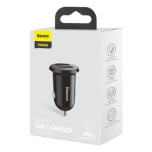 Car charger Baseus 'Grain Pro' black 4.8A (2xUSB)