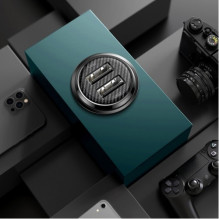 Automobilinis įkroviklis Baseus 'Grain Pro' juodas 4.8A (2xUSB)