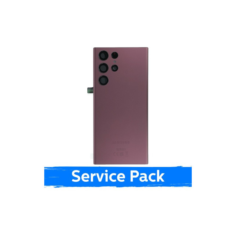 Galinis dangtelis skirtas Samsung S908 S22 Ultra / Burgundy / (Service Pack)
