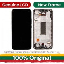 Screen for Samsung A346 A34 5G with frame / Lime / (Updated: Telemax)