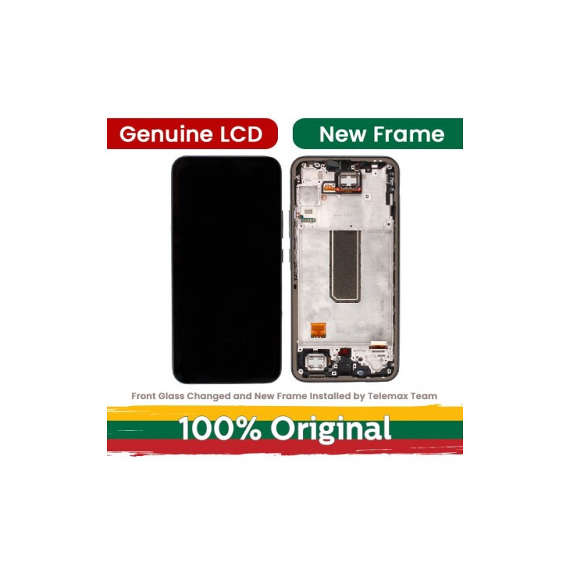 Screen for Samsung A346 A34 5G with frame / Lime / (Updated: Telemax)