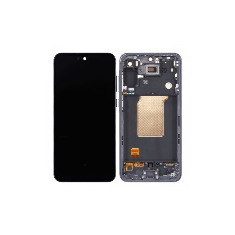 Ekranas skirtas Samsung A556 A55 5G su rėmeliu / Navy / HQ