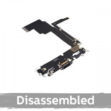 Charging port for iPhone 15 Pro Max with flexible connector / Natural Titanium / (100% original / from the device)