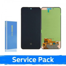 Ekranas skirtas Samsung A566 A56 5G juodas (Service Pack) (NF version)