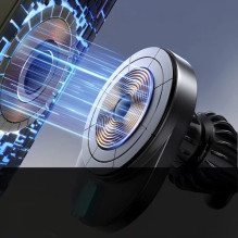 Automobilinis laikiklis Joyroom 'JR-ZS409' juodas (15W / Magsafe Compatible) (magnetinis / grotelėms)