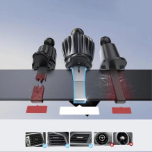 Automobilinis laikiklis Joyroom 'JR-ZS409' juodas (15W / Magsafe Compatible) (magnetinis / grotelėms)