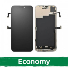 Ekranas skirtas iPhone 15 Pro juodas (INCELL / Economy) / *Removable IC* /