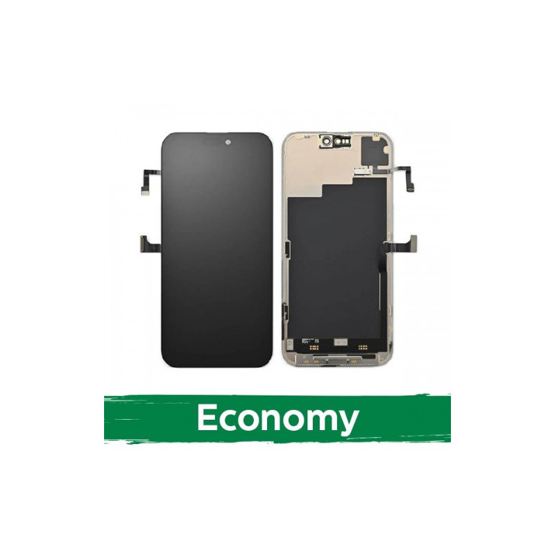 Ekranas skirtas iPhone 15 Pro juodas (INCELL / Economy) / *Removable IC* /