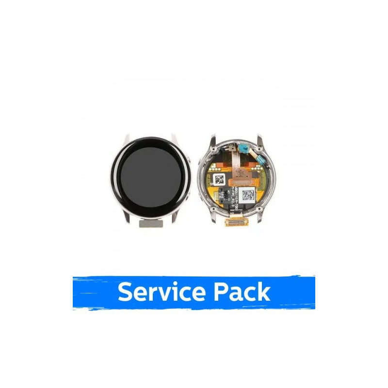 Ekranas skirtas Samsung Watch Active 40mm su rėmeliu / Silver / (Service Pack)
