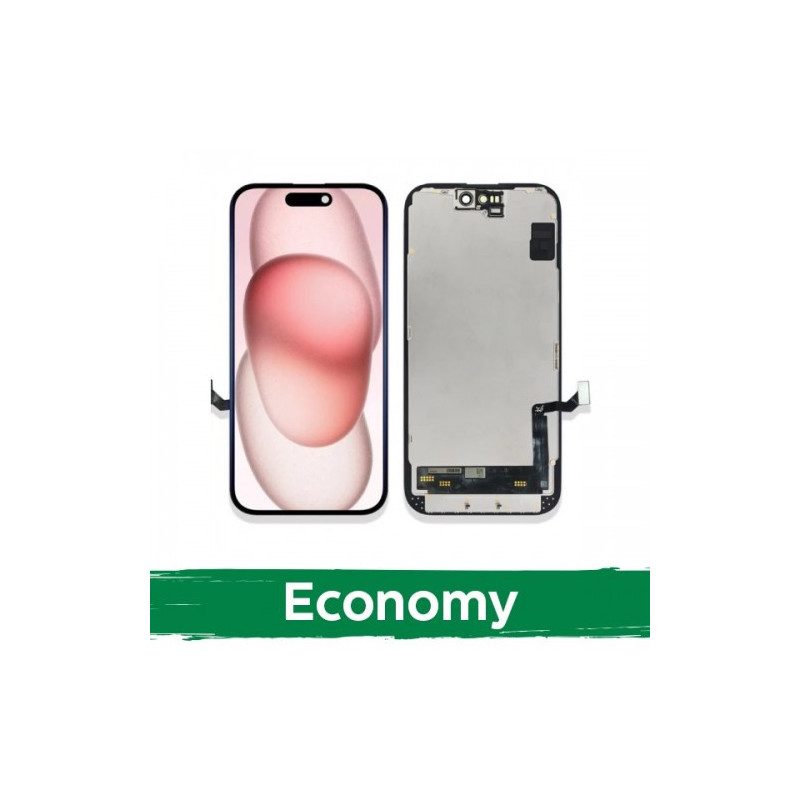 Screen for iPhone 15 black (INCELL / Economy) / *Removable IC* /