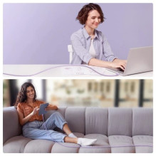 USB Kabelis Joyroom 'S-AC027A141P' violetinis 'Type-C' 120cm