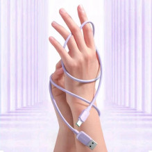 USB Kabelis Joyroom 'S-AC027A141P' violetinis 'Type-C' 120cm